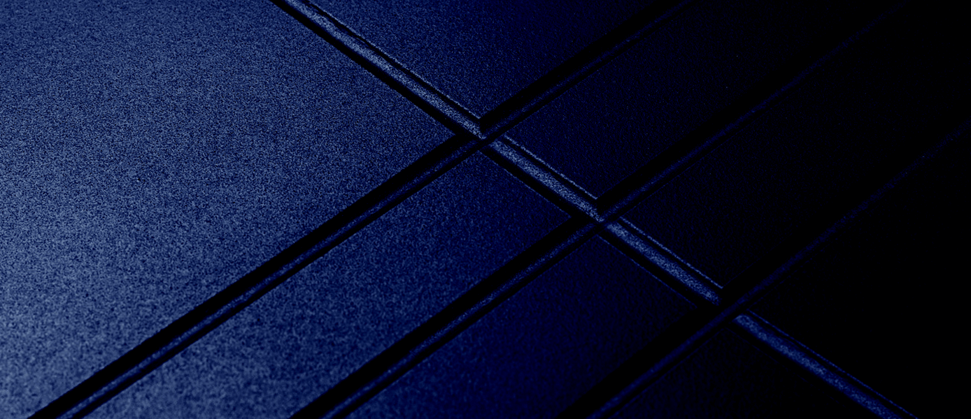 Close up of blue composite door