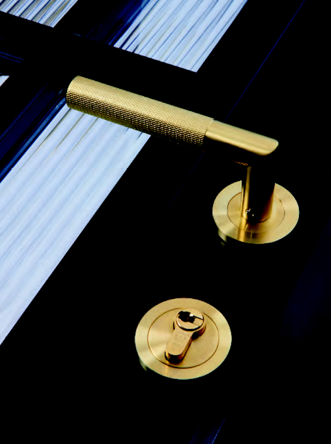 Close up of a highline door handle