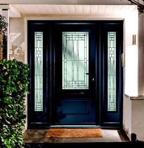 Black new orleans elegance front door